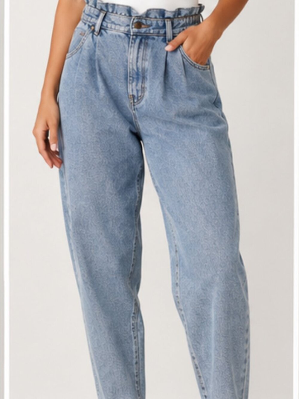 Zara light wash wide leg size 8 jeans